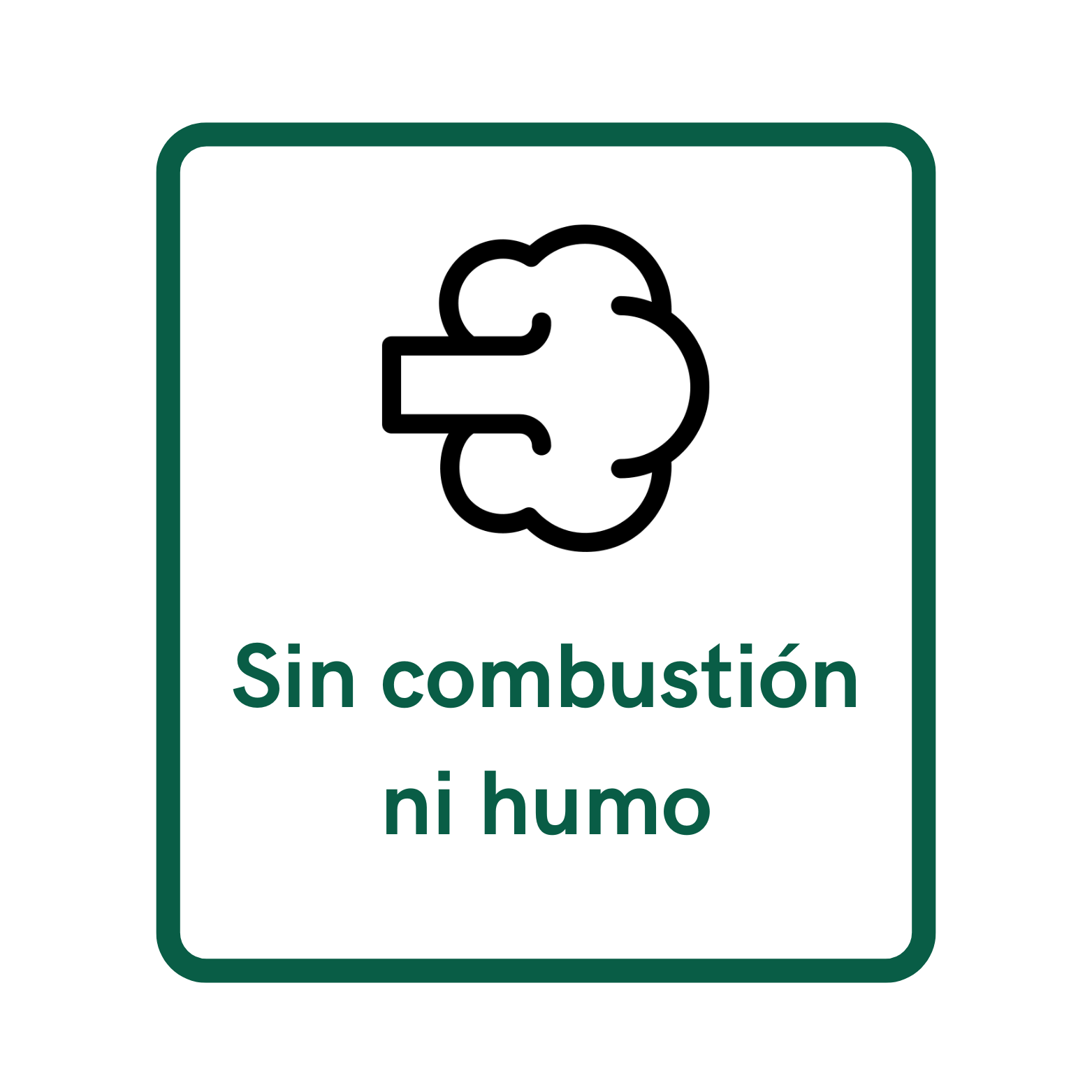 Icono mostrando que ZYN no produce combustión ni libera sustancias nocivas